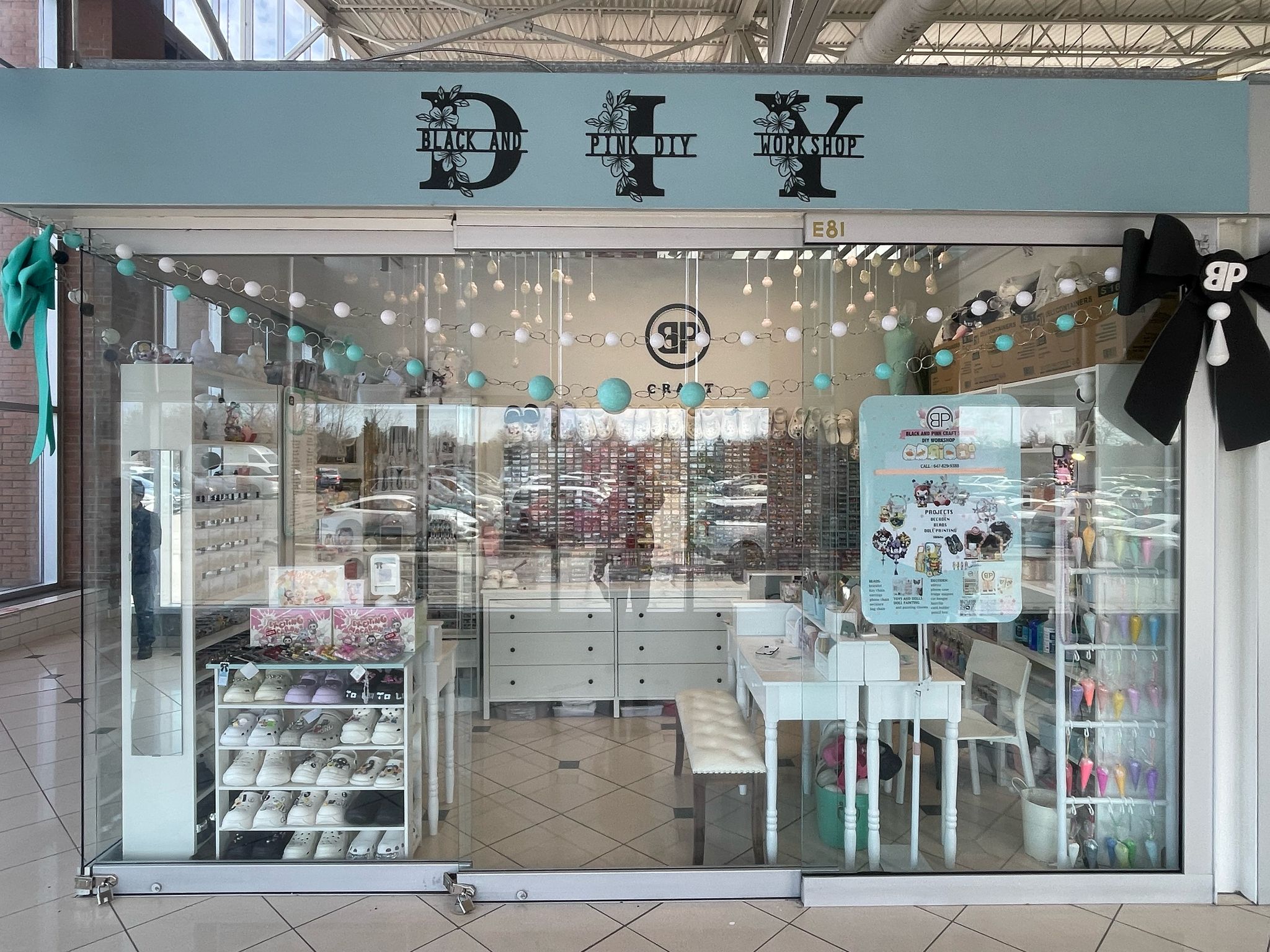 Black and Pink Craft Studio